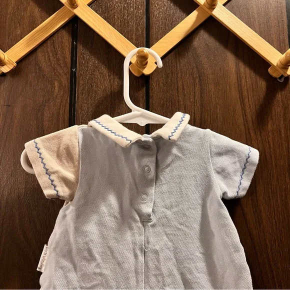 Little Wonders | Vintage Baby Boy Romper | Little Bear Pilot | Size: Newborn | - Picture 6 of 6